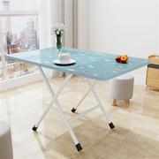 桌子折叠桌家用餐桌简易吃饭小桌子烤漆长方形，桌子宿舍户外便携桌