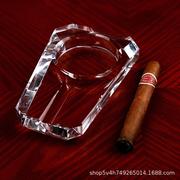 创意时尚实用雪茄水晶烟灰缸 大号雪茄烟缸 