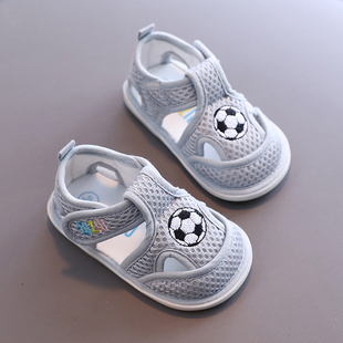 宝宝凉鞋男学步鞋夏季6-12个月，软底防滑0一1岁透气网布女婴幼儿鞋