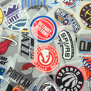 NBA篮球队胶印logo烫标队服队标队徽热转印烫印标志印刷diy不掉色