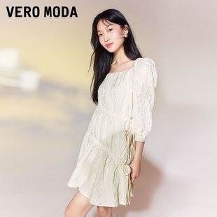 Vero Moda连衣裙2023夏季时尚气质减龄多巴胺甜美▲