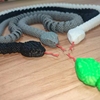 玩具蛇仿真蛇3D打印蛇模型关节 响尾蛇手办bjd娃娃道具摆件
