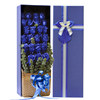 蓝色妖姬蓝玫瑰花束礼盒鲜花速递上海同城广州杭州深圳生日送花店