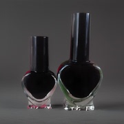 透明心形指甲油玻璃空瓶5ml10ml带刷盖子腮红，瓶液体补漆胶水瓶子