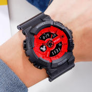 学生炫酷多功能电子表迪士尼儿童手表，男孩迷彩夜光手表309329
