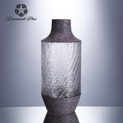 喷石头漆创意个性客厅餐桌家居新古典(新古典)摆件装饰品玻璃花瓶