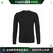 香港直邮HUGO BOSS 男士黑色圆领针织衫 BAGRITTE-E-50298454-001