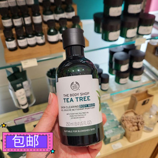 香港THE BODY SHOP茶树沐浴露胶沐浴乳250ML沐浴精油祛背部痘