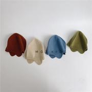 宝宝毛线帽韩国婴儿帽子春秋，薄款针织护耳，可爱男女儿童套头帽冬潮