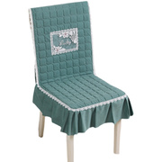 餐桌椅子套罩连i体坐垫，靠背一体凳垫餐桌布家用防滑餐桌椅套餐椅