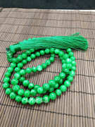 缅甸翡翠祖母绿干青铁龙生手链108颗佛珠念珠手链项链男女款