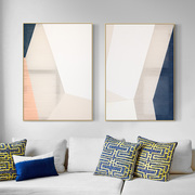 几何艺术抽象简约北欧现代客厅沙发背景墙落地画大气玄关过道挂画
