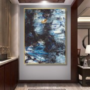 急速抽象晶瓷画现代油画简约欧式玄关装饰画客厅沙发墙画办公