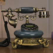 仿古电话机欧式复古老式旋转欧美式田园，家用无线插卡电话机座机
