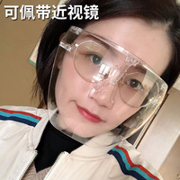 防油烟面罩女遮脸炒菜厨房烧饭防油溅专用神器透明高清面屏防飞沫