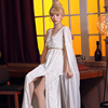 雅典娜连衣裙cosplay万圣节成人，演出服希腊神话，自由女神性感长裙