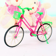 微缩模型儿童模型迷你大单车，可爱仿真模型，玩具车轮可动一套摆件