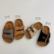 儿童拖鞋2023夏季男女童，韩版软木凉拖宝宝休闲沙滩鞋亲子外穿