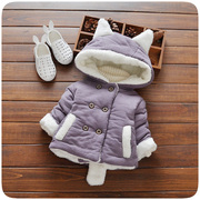 冬装男女宝宝棉衣0-3个月婴儿棉袄2儿童秋冬季加绒加厚0-1岁外穿