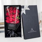 肥皂花束仿真玫瑰，香皂花礼盒，214情人节礼物定制