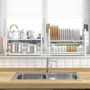 碗碟收纳架台面立式放碗筷盘子多层架子餐具沥水架厨房用品置物架