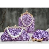 紫人鱼-手机包亮片(包亮片)钉珠，刺绣手拿包晚宴包礼服(包礼服)包口金包diy材料包