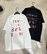 单品danpin2024年夏季美式百搭创意，字母刺绣大版个性短袖t恤