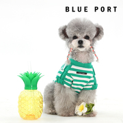 blueport春夏装宠物服装纯棉，条纹海魂衫短袖，t恤中小型犬猫通用狗