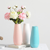 陶瓷花瓶日式客厅白色小清新干花插花创意洽谈桌花器简约现代摆件