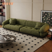 ulllo法式复古风棉麻，沙发设计师客厅别墅，大平层布艺直排羽绒沙发