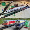 奋发轨道东风高铁蒸汽绿皮儿童，电动仿真小火车，模型套装男女孩玩具