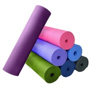 tpe瑜伽垫初学者加厚愈加垫加宽防滑健身垫加长瑜珈垫颜色随机