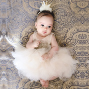 超洋气女童公主裙小童宝宝，一周岁生日礼服婴儿百天蛋糕连衣裙夏装