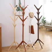 简约创意树形实木衣帽架，落地时尚客厅卧室衣服，架包架挂衣架落地