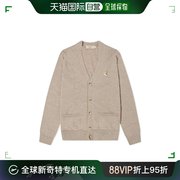 香港直邮潮奢maisonkitsune男士v领针织开衫