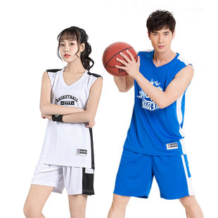篮球服夏季背心套装男女情侣，款运动篮，球衣透气定制可印字印号