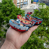 地中海彩绘树脂渔船模型鱼缸，微景观造景摆件，创意家居海洋主题装饰