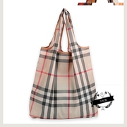 购物袋时尚便携单肩手提中号尼龙可折叠袋，买菜袋旅行包