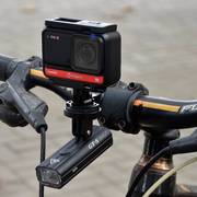 自行车底座快锁运动摄像机架，适用于迈金黑鸟小g+码表支架固定底座