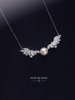 《小天使》原创设计高级感925纯银天然珍珠项链锁骨女翅膀复古仙