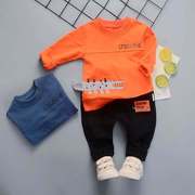 童装0-1-2--4岁婴儿衣服套装，春装男宝宝，春秋款男童版潮装