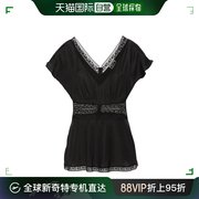香港直邮潮奢 Parosh 女士 花卉蕾丝罩衫 SESAMOD312481