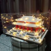 中国古风建筑积木拼装模型角楼，太和殿3d立体拼图益智玩具男女礼物