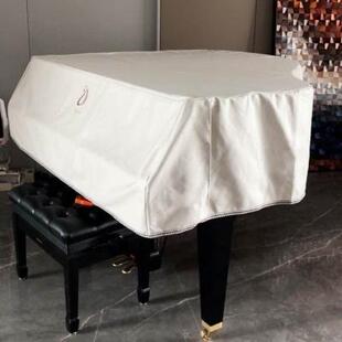 高档科技布三角钢琴罩，轻奢欧式盖布艺皮革钢琴套全罩钢琴防尘罩