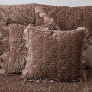 玫瑰绒沙发垫配套抱枕套靠垫枕套靠背垫枕芯抱枕沙发靠垫冬季