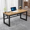 实木电脑桌台式简约双人桌子家用书桌北欧轻奢办公电竞工作台