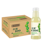农夫山泉水溶c100青皮桔复合果汁，饮料445ml*15瓶整箱装果味饮品