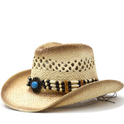 春夏季牛仔帽西班牙复古男女士透气遮阳休闲百搭沙滩帽子大沿帽