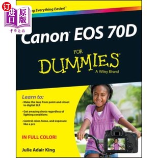 海外直订Canon EOS 70D for Dummies 佳能EOS 70D假人