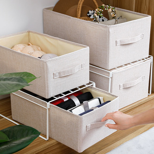 衣柜布艺收纳箱抽屉式收纳盒子，家用可折叠分层置物架衣服收纳神器